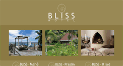 Desktop Screenshot of bliss-hotel.net